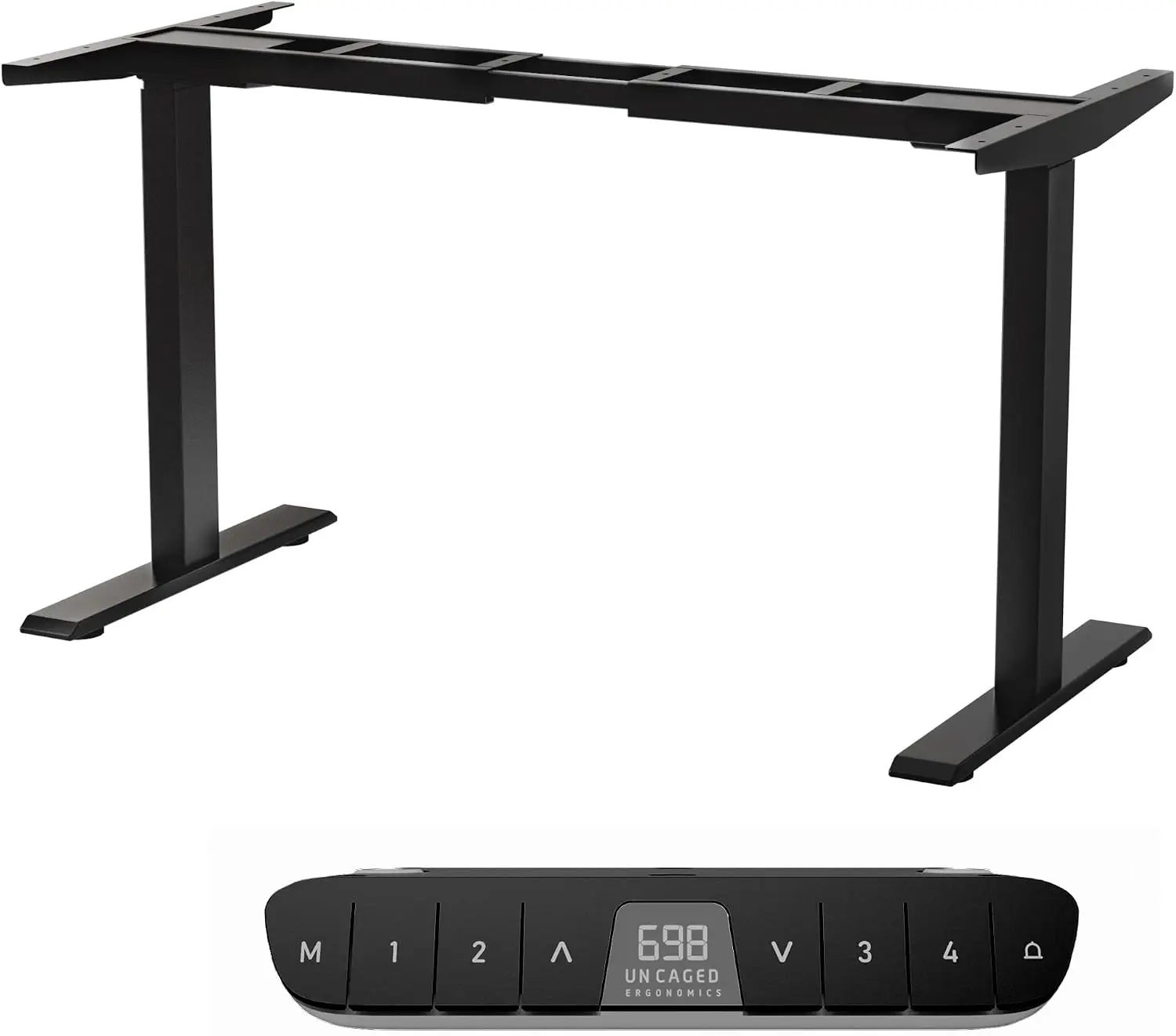 Dual Motor Electric Standing Desk Frame 2 Stage Black