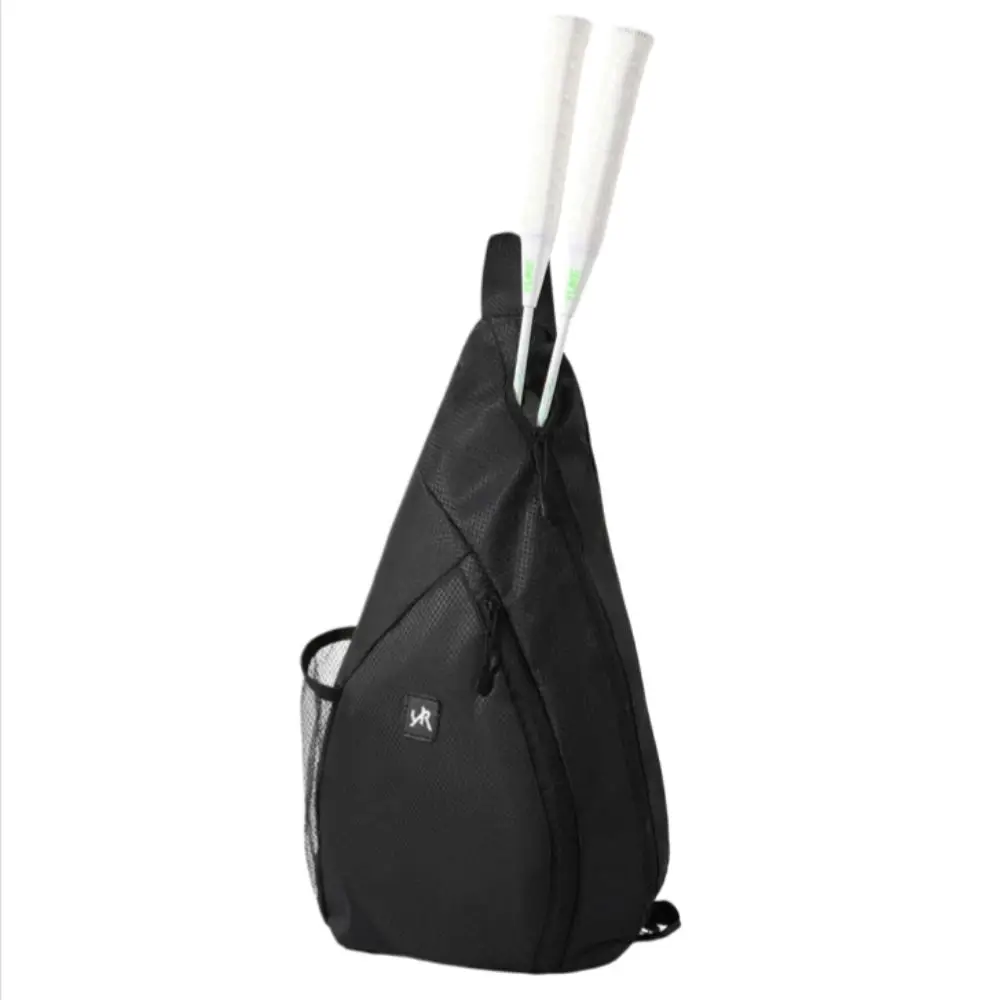 Large Capacity Badminton Racket Bag Side Pocket Cross-Body Sports Sling Bag Lightweight Comfortable Tennis Should Bag