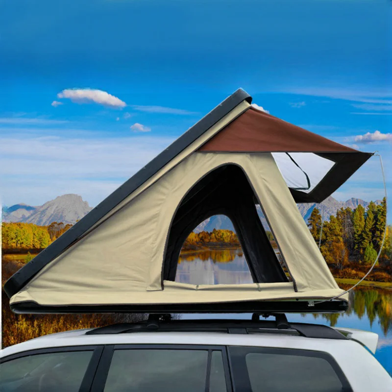 

China Factory ABS Car Top Roof Tent for Sale Waterproof Light Clam Camping Cheap Rooftop Tent