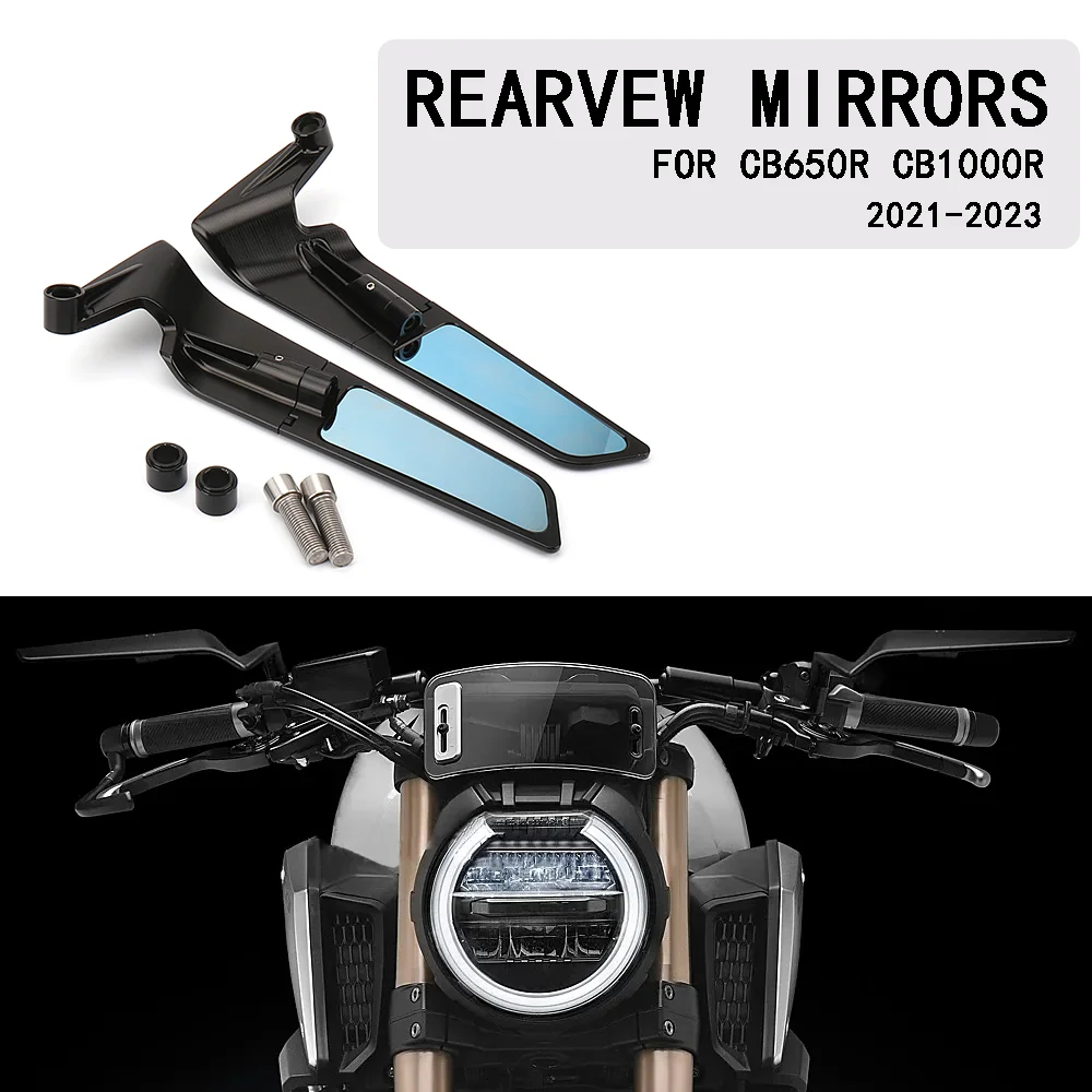 

Universal CNC Aluminum 360° Adjustable Rear View Mirror For Honda CB650R CB1000R Motorcycle Rearview Mirrors 2021 2022 2023