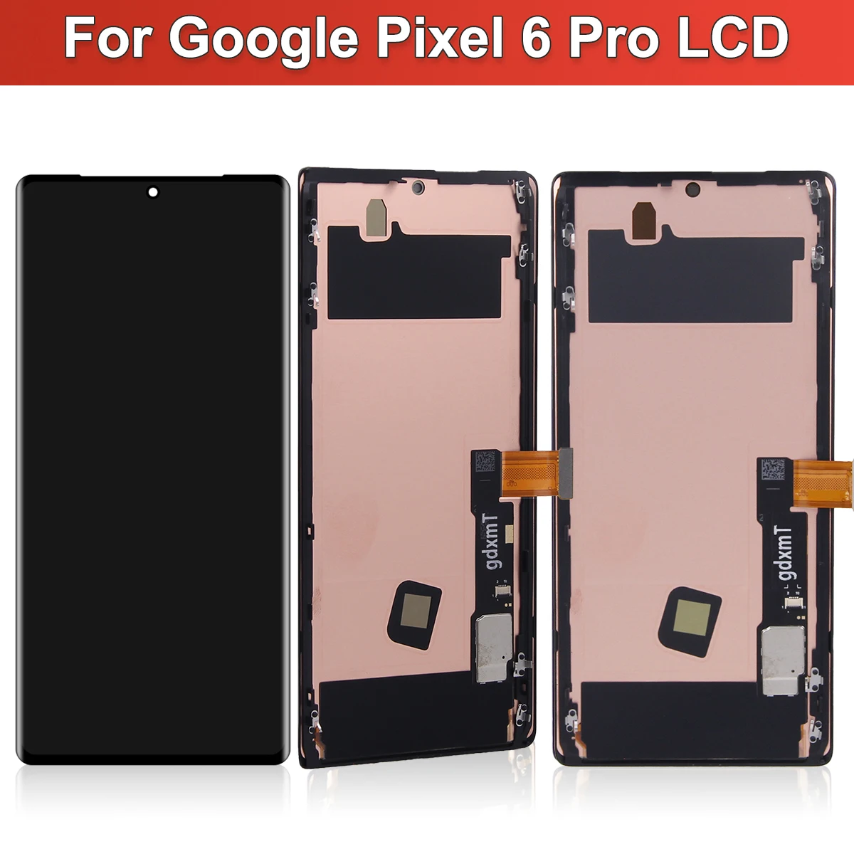 OLED para Google Pixel 6 Pro GLUOG, G8VOU pantalla LCD digitalizador táctil para Google Pixel6 Pro reemplazo de pantalla, con huella dactilar