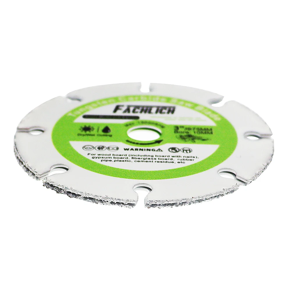 FACHLICH 1pc 50/75mm Diamond Cutting Disc Wood Hand Angle Grinder PVC Pipe Plastic Rubber Bore10mm Superthin Cut Saw Blade