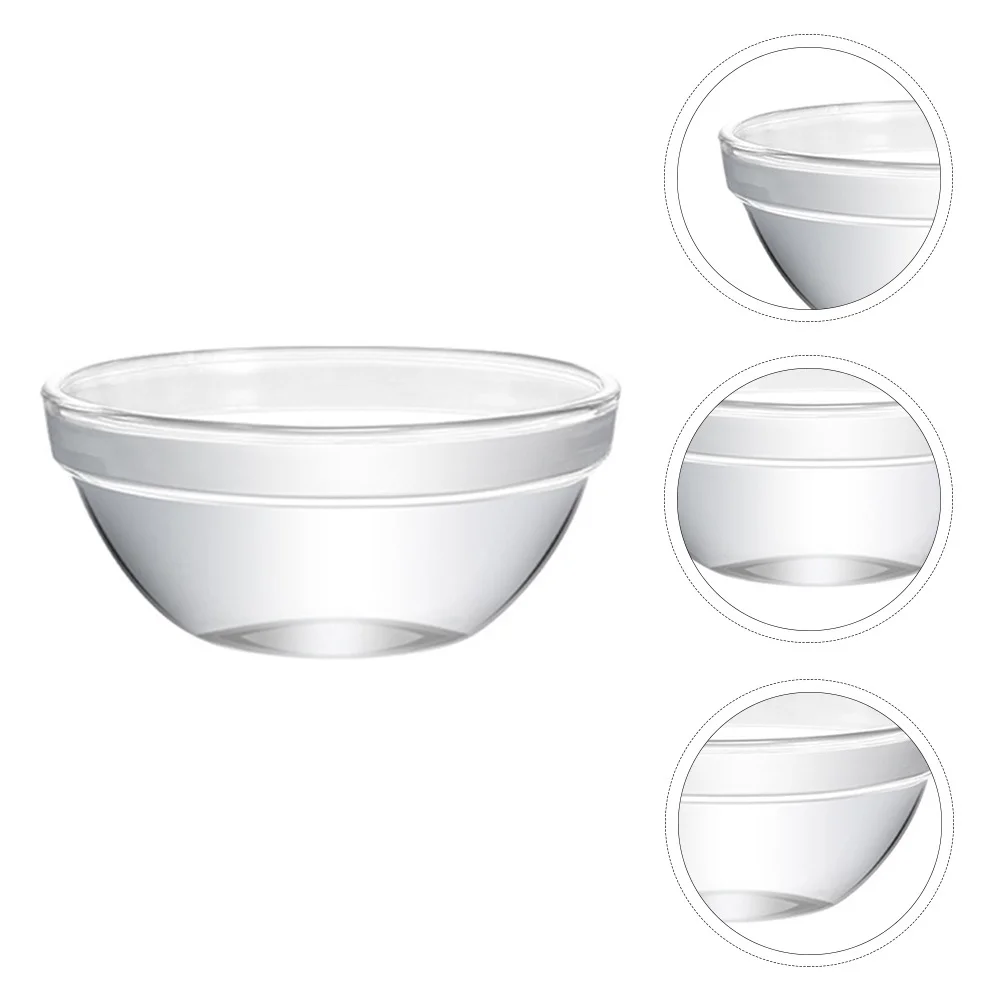 

10Pcs High Temperature Resistant Glass Bowls Stackable Small Round Prep Serving Dessert Salad Pudding Clear Kitchenware