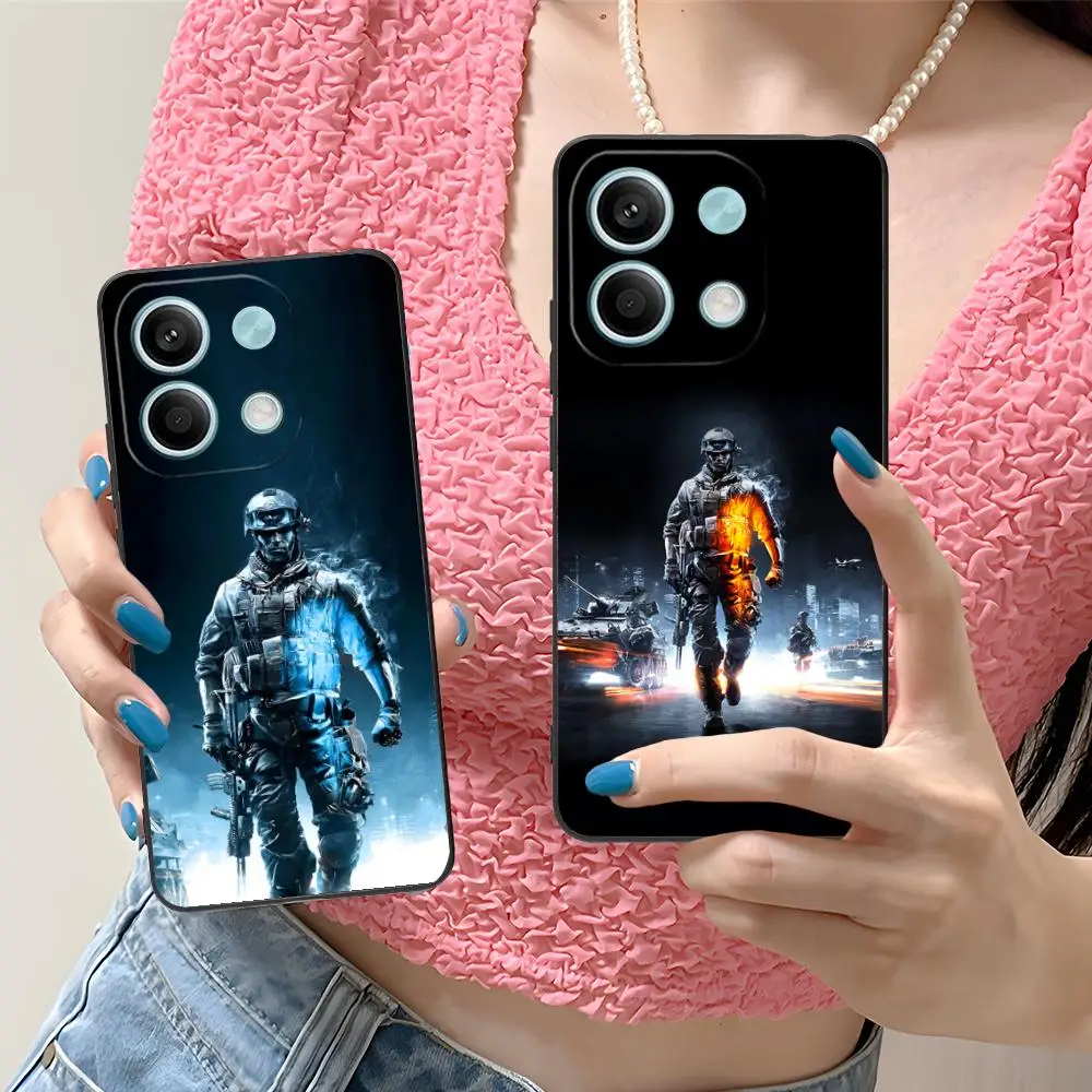 لعبة ساحة المعركة قضية الهاتف المحمول لشاومي ريدمي نوت 14 13 12 11 A5 3 2 1 برو بلس 4G 5G الطباعة الملونة واقية فاخرة #5