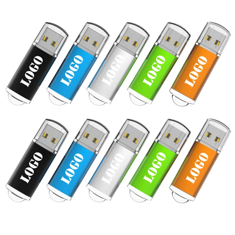 10PCS/LOT USB 2.0 Flash Drive 64GB 128GB Pen Drive 16GB Pendrive 32GB Disk On Key USB Stick 1GB 2GB 4GB 8GB Memory Flash Disk