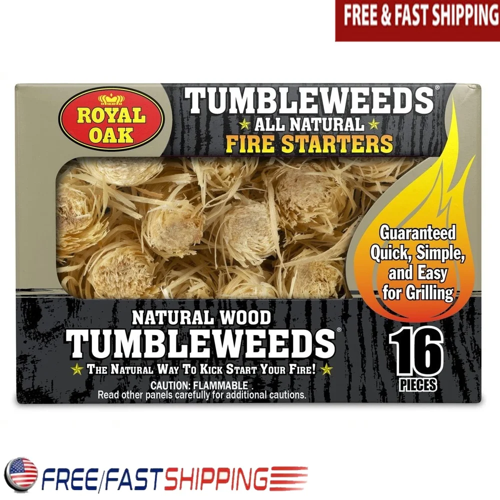 

All Natural Charcoal Firestarter 16 Pieces Fast Lighting Odorless Grilling Campfires Outdoor Use Waterproof Charcoal Chimney
