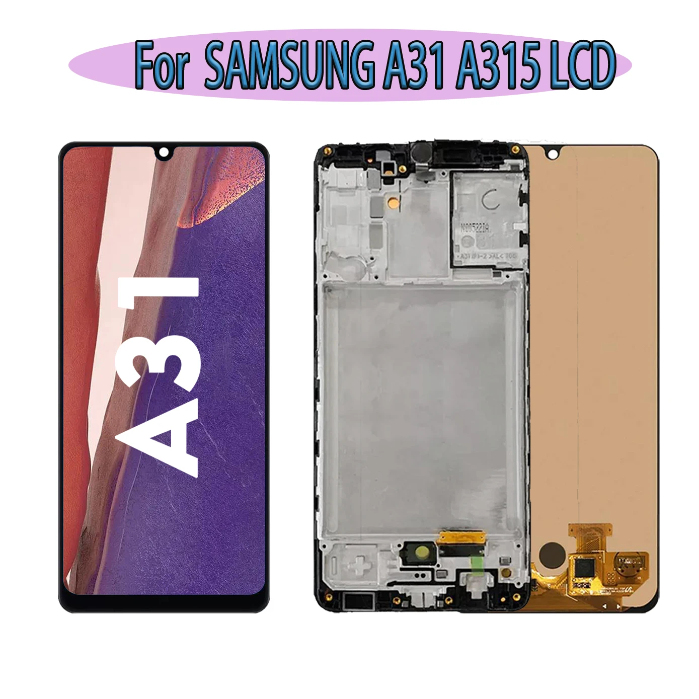 High quality AMOLED For SAMSUNG GALAXY A31 A315 LCD Display Touch Screen For Samsung A315G SM-A315F Digitizer Assembly