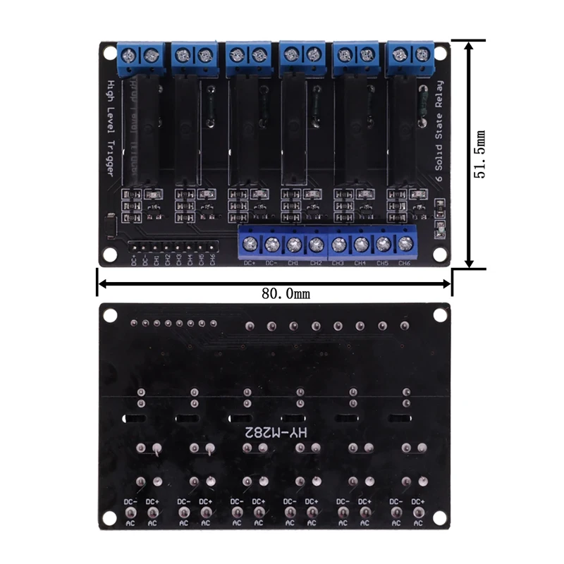 1/2/4/6/8 Way Channel 5V DC Relay Module Solid State High Low Level G3MB-202P SSR AVR DSP for Arduino Diy Kit