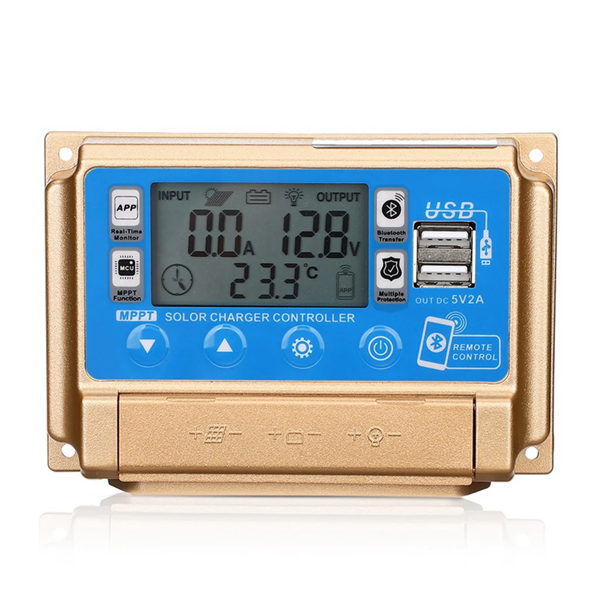 

Solar ControllerSolar Controller Adaptive MPPT Solar Controller with Bluetooth 12V/24V Solar Charge Controller-50A