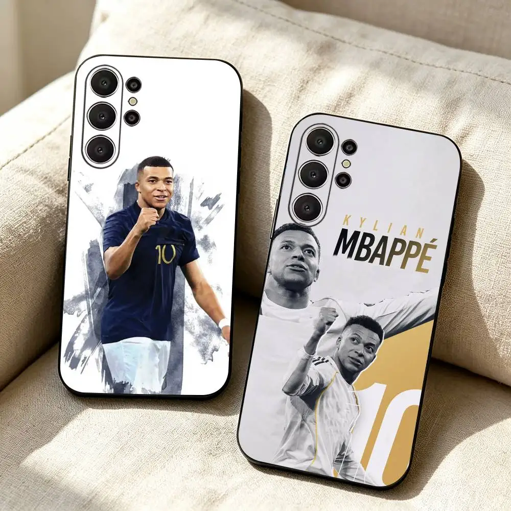 NO 10 K-Kylian Mbappe- Poster-Foodball Soft Silicone Case for Samsung S26, S24, S21, S22, S23, S30, Ultra,  Plus, FE, Lite-Black