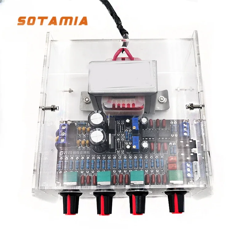 

SOTAMIA NE5532 Preamplifier Preamp Tone Board Kit Power Amplifier Front Board Electronic DIY Part For Home Theater Audio Speaker