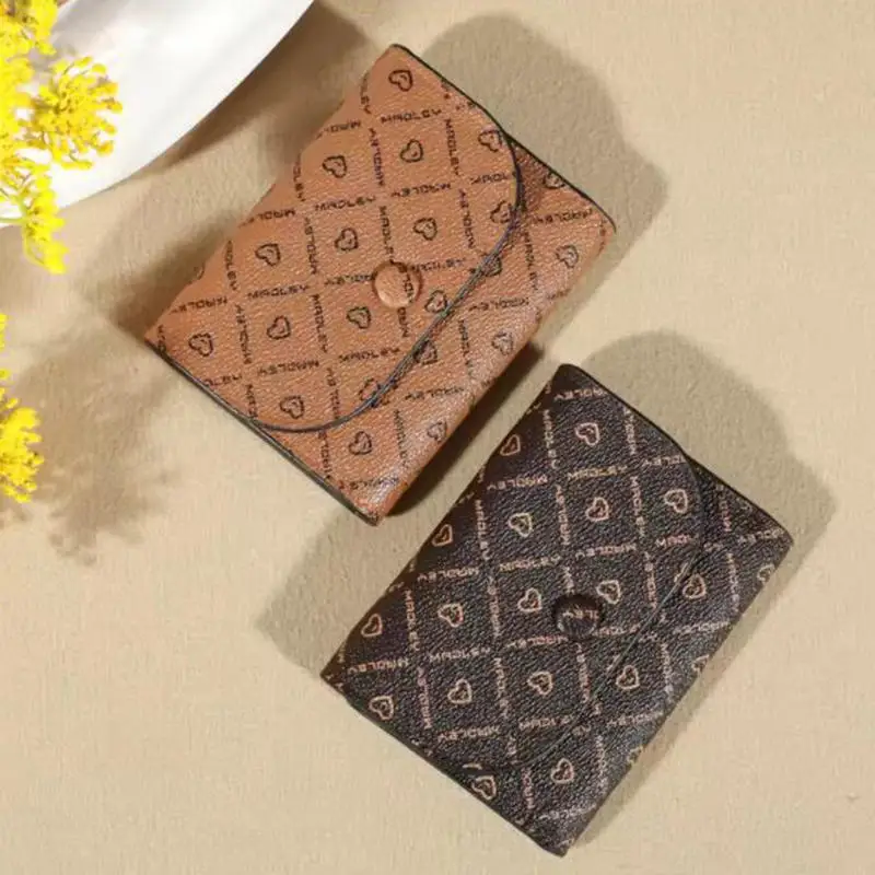 Portafoglio corto retrò alla moda, porta carte multifunzionale e versatile, pronto per uscire e prendi la borsa insieme