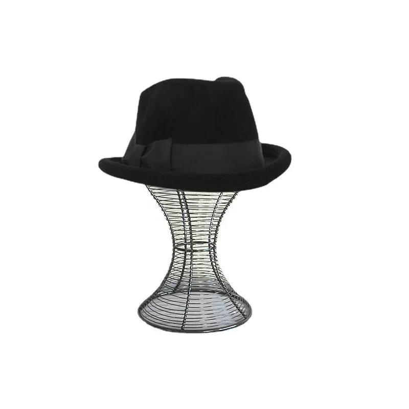 

Wrought iron hat rack Bronze black white hat holder Hardware display rack Metal hat rack