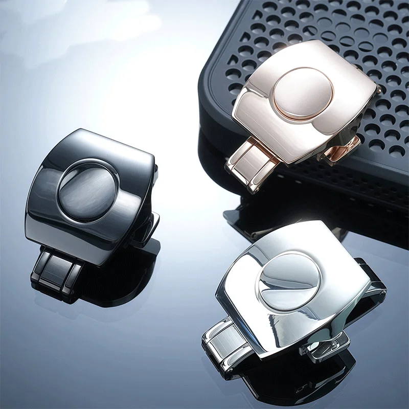 Solid Stainless Steel Folding Clasp for Franck Muller V45 and V41—Designed Specifically for Modifying Franck Muller Watch Straps