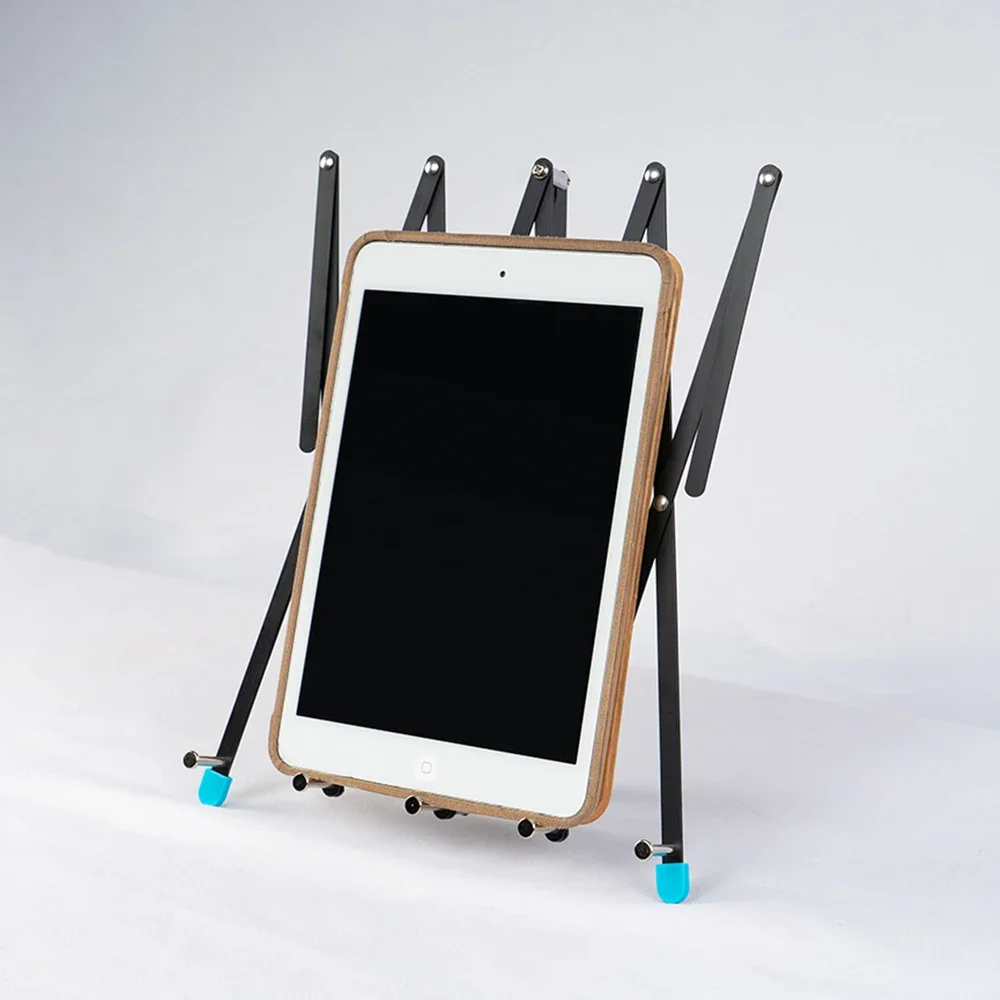 حامل ورق الموسيقى من سلسلة Guitto GSS-02، إطار من الفولاذ المقاوم للصدأ قابل للطي 65 ° - 80 °   حامل نطاق قابل للتعديل لنتيجة الموسيقى