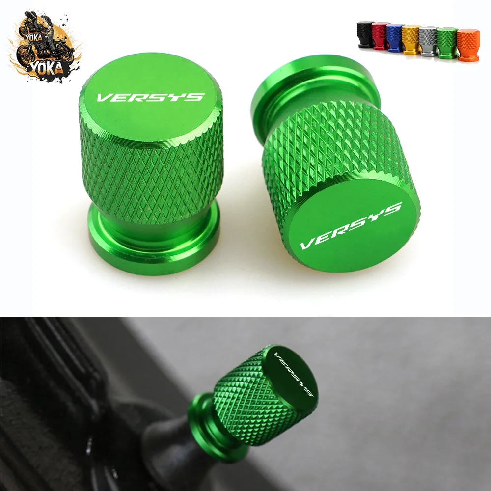 1 Pair CNC Wheel Tire Valve Stem Caps Cover For Kawasaki Versys 650 1000 X300 300 X Versys650 Motorcycle Accessories