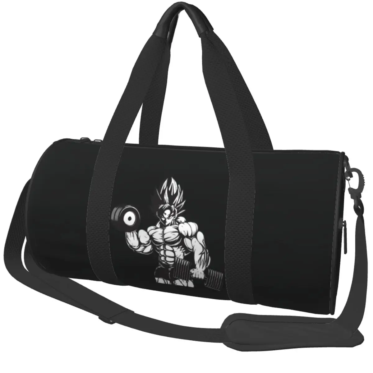 Bolsa de gimnasio motivacional de Anime, bolsas deportivas portátiles, accesorios de gimnasio, bolso impreso de entrenamiento de viaje, bolsa de Fitness Vintage para hombres