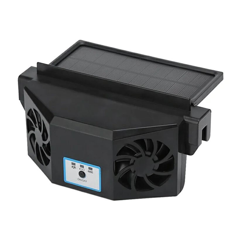 Car Exhaust Fan Fan Car Cooling Air Circulation Car Ventilation Fan Car Accessories, Black