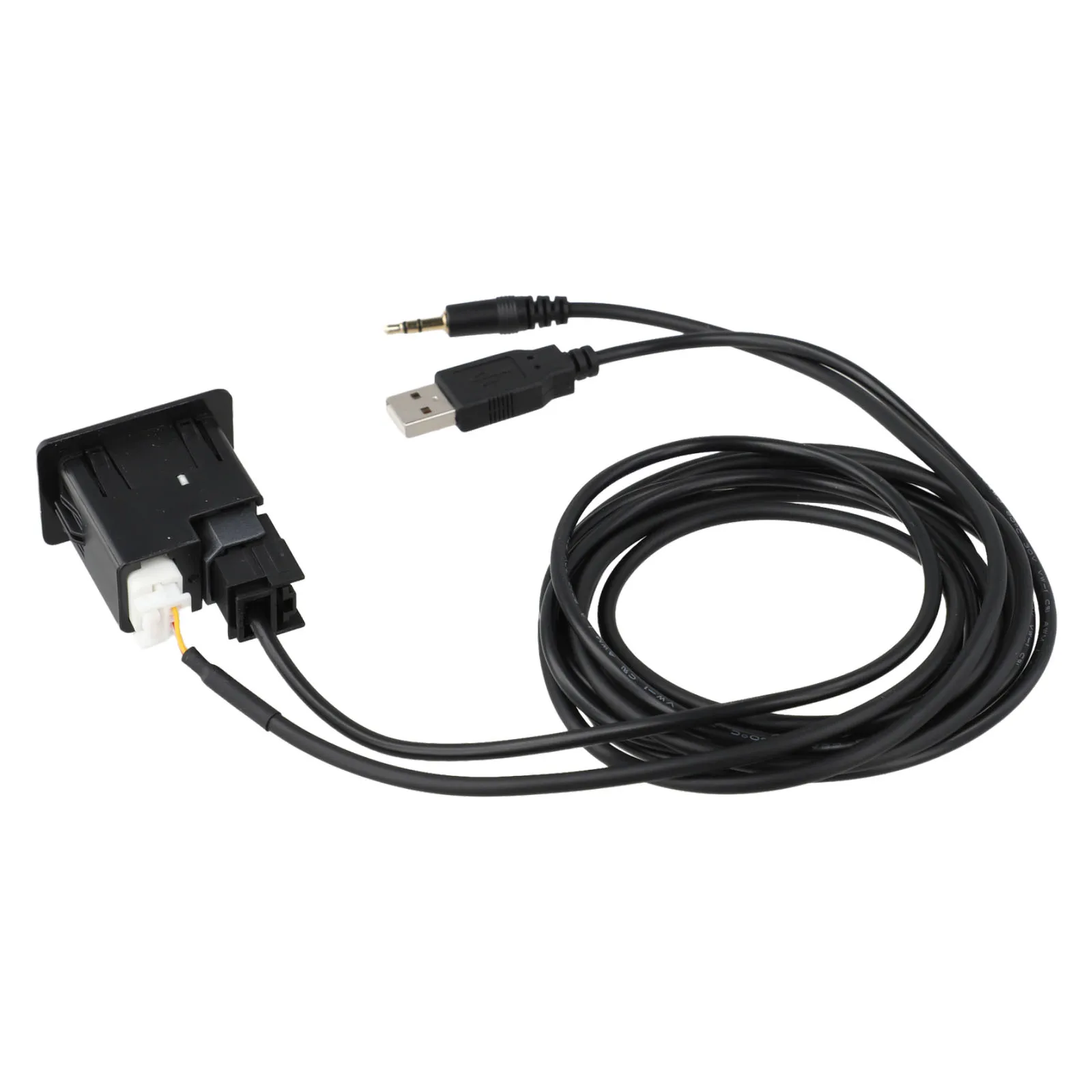 Car Stereo Adaptor Audio Interface Cable ABS Construction Car Accessories Direct Installation Quick Installation
