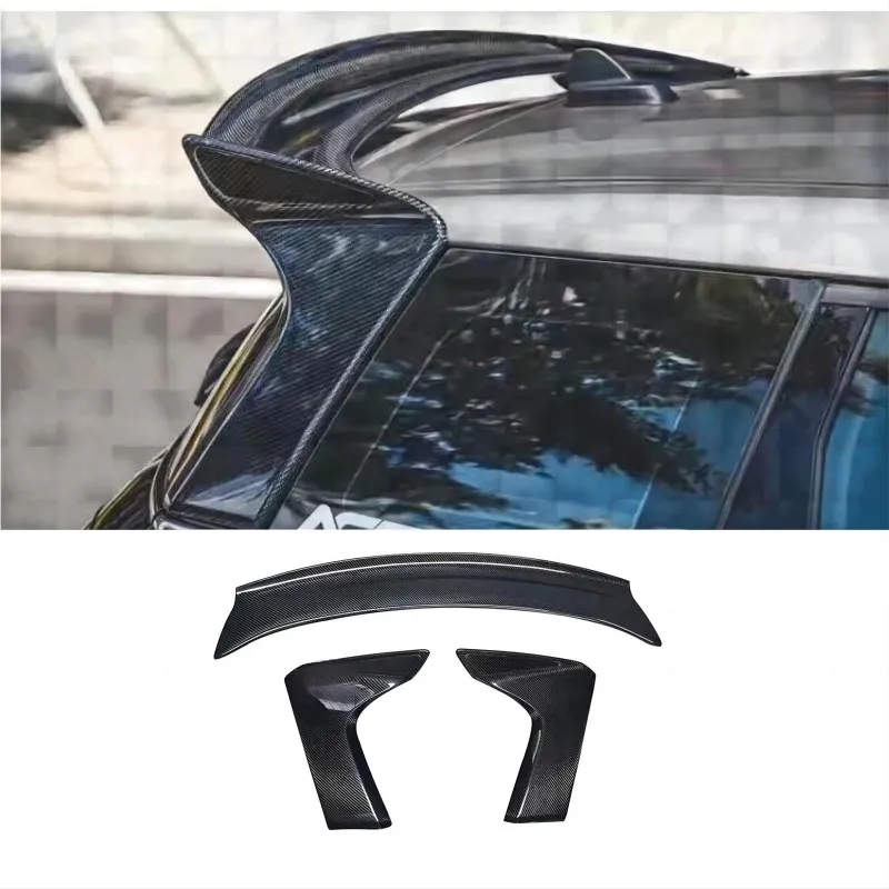 

For BMW MINI F54 CLUBMAN COOPER S JCW AG Style Spoiler Real Carbon Fiber Three-stage Type Car Tuning Accsesories FRP 2015+