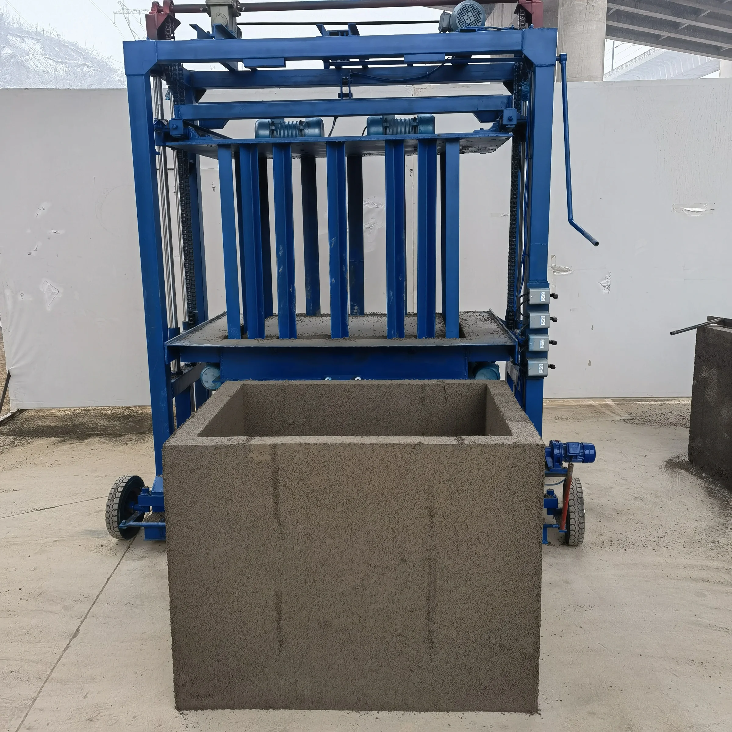 Popular in Brazil Cement Culvert Control Brick Machine  Customized Size Concrete Block Making Machine