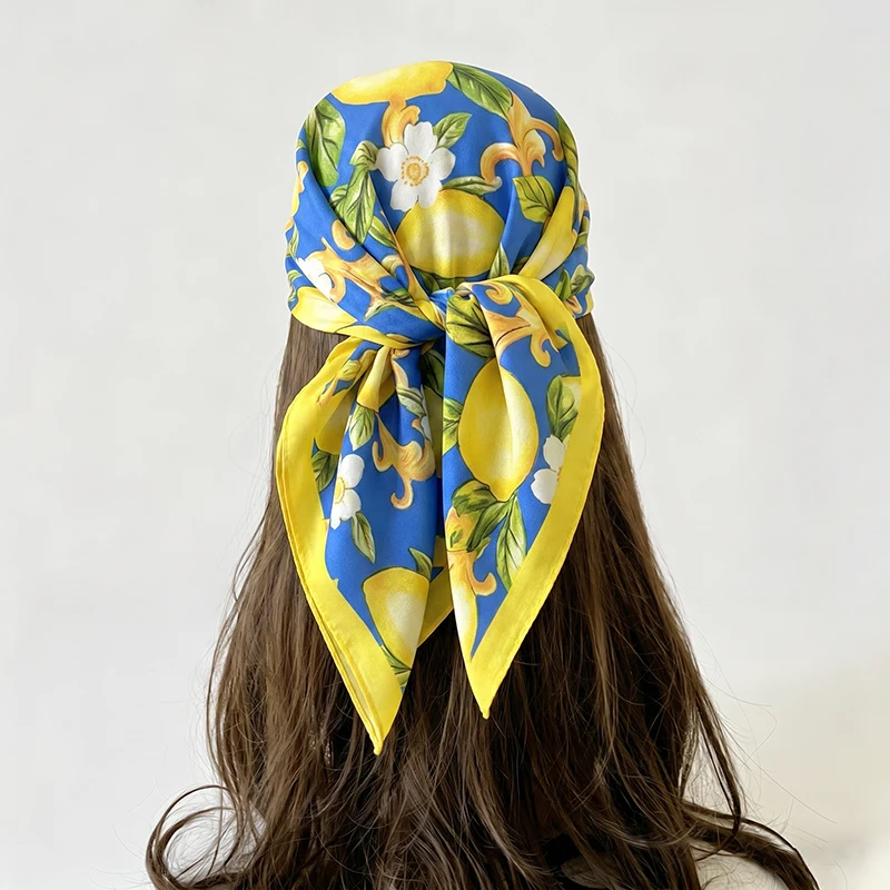 

Female Scarf Windproof Hijab Fashion Turban Luxury Print Square Headscarf Bandana Handkerchief Neckerchief Shawl Headband Wraps