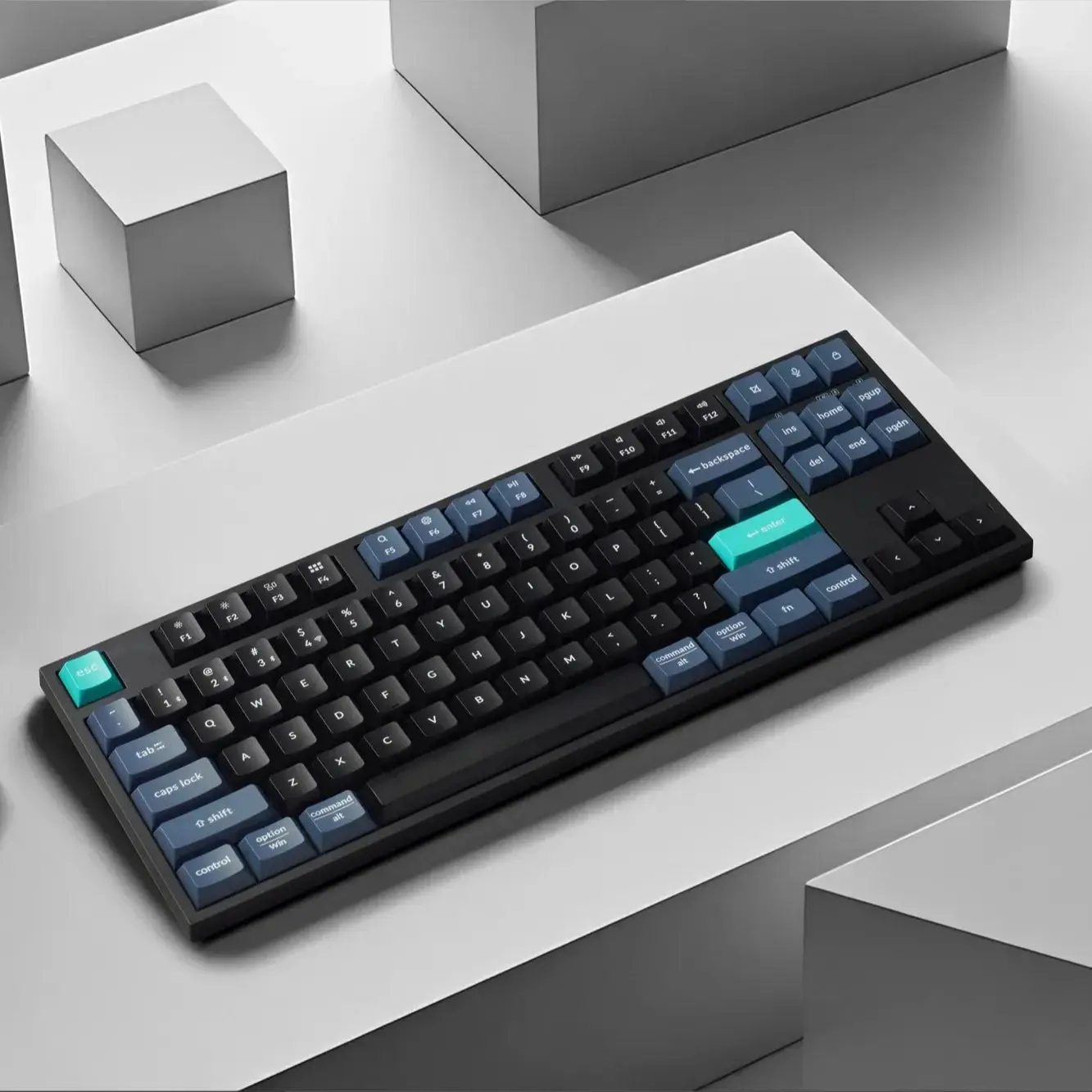

Беспроводная клавиатура Keychron B33, 80% раскладка TKL, переключатель ножничного механизма, бесшумный набор текста, подключение 2,4G