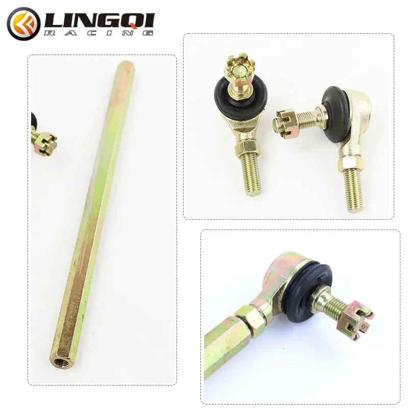 LYNNCHI รถจักรยานยนต์ 60 มม.-290 มม.พวงมาลัยเพลา Tie Rod Tie Rod Ball Joint สําหรับ ATV UTV Buggy quad 4 ล้อ Kart อุปกรณ์เสริม