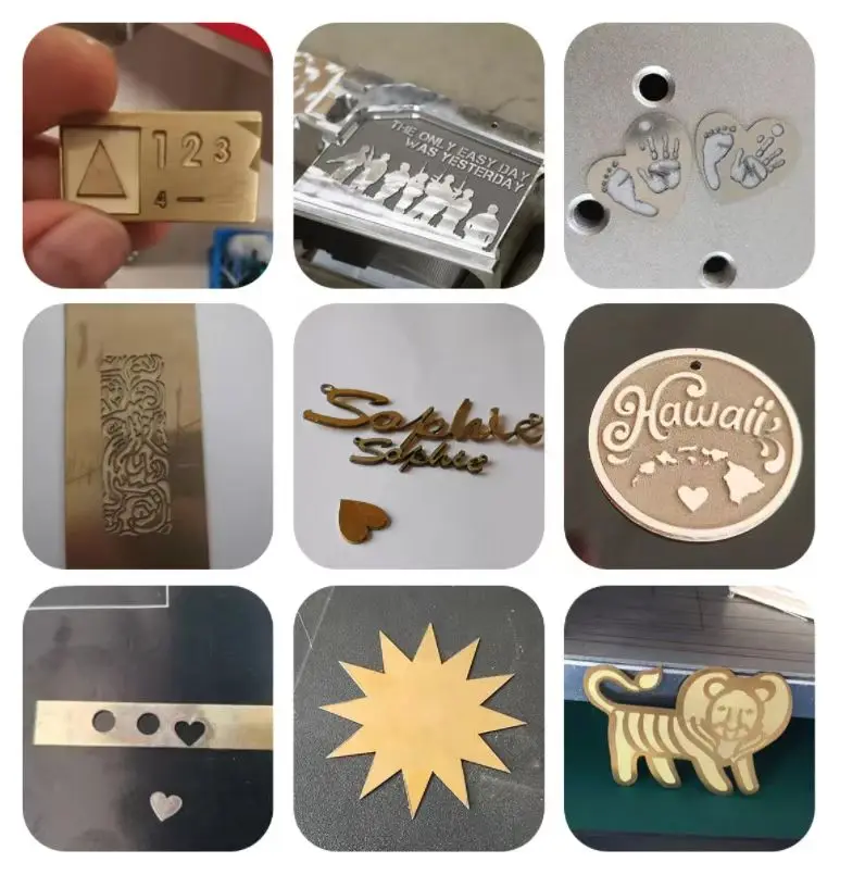 30W 50W 60W 100W JPT เครื่องประดับโลหะโลหะไฟเบอร์เลเซอร์ตัดเครื่องขายโรตารี่ Lightburn EZCAD ซอฟต์แวร์