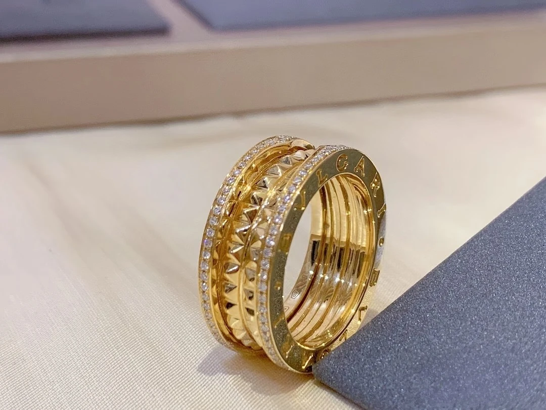 

2025 Trendy Jewelry 2025 New Fashion Boutique Gear Zircon Ring, Creative Luxury Hand - crafted