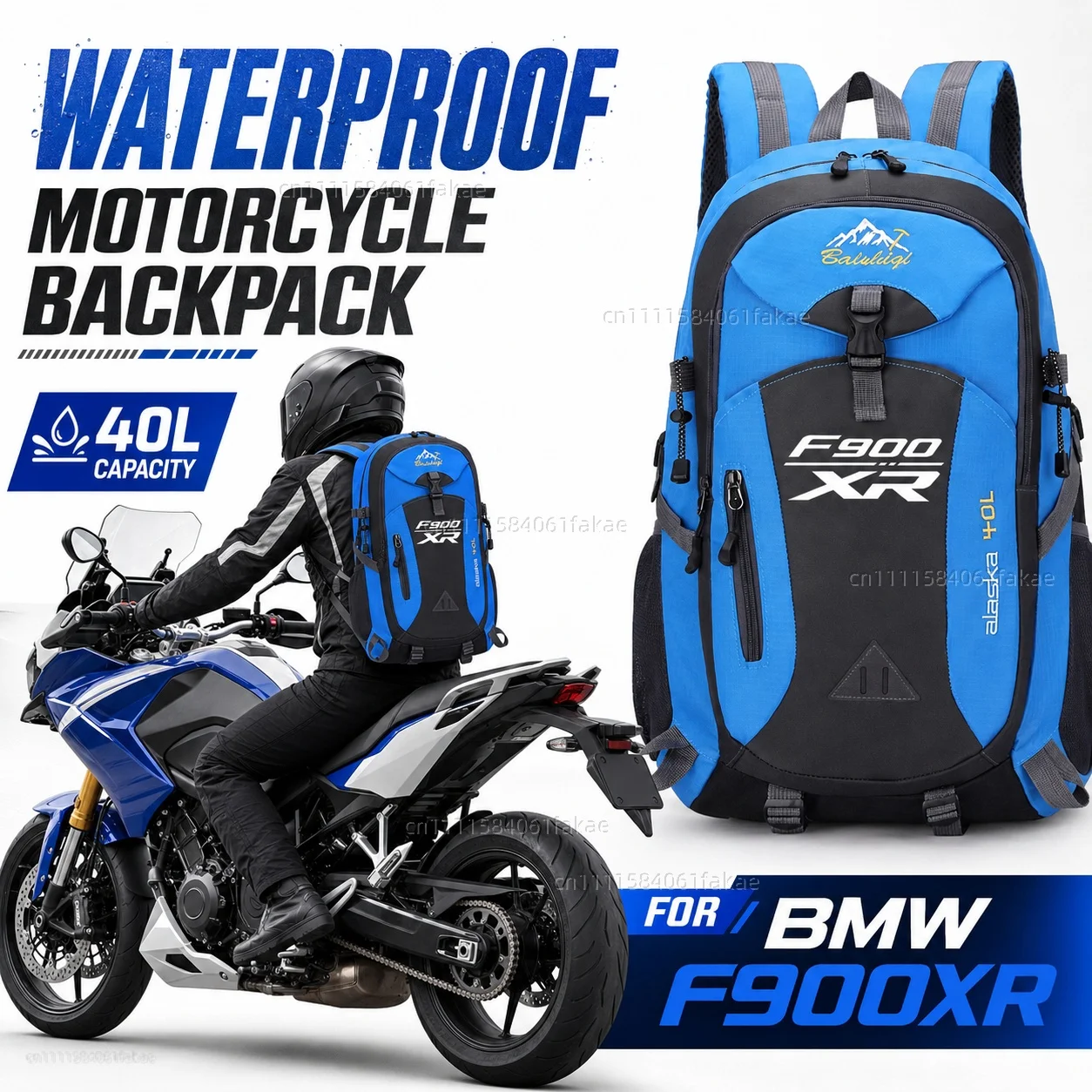 

FOR BMW F900XR 2020-2026 Motorcycle Backpack 40L Waterproof Travel Backpack Outdoor Hiking Camping Daypack Lightweight Riding