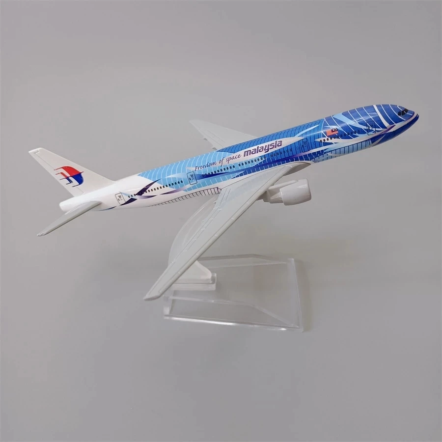 16cm Metal Air Malaysia Freedom Of Space Airlines Boeing 777 B777 Airways Dicast Airplane Model Plane Model Aircraft Kids Gift