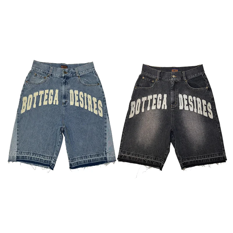 

Shorts Y2K Hip Hop Pocket Baggy Denim Gym Shorts Men Women Retro Punk Summer New Harajuku Goth Men Basketball Shorts Streetwear