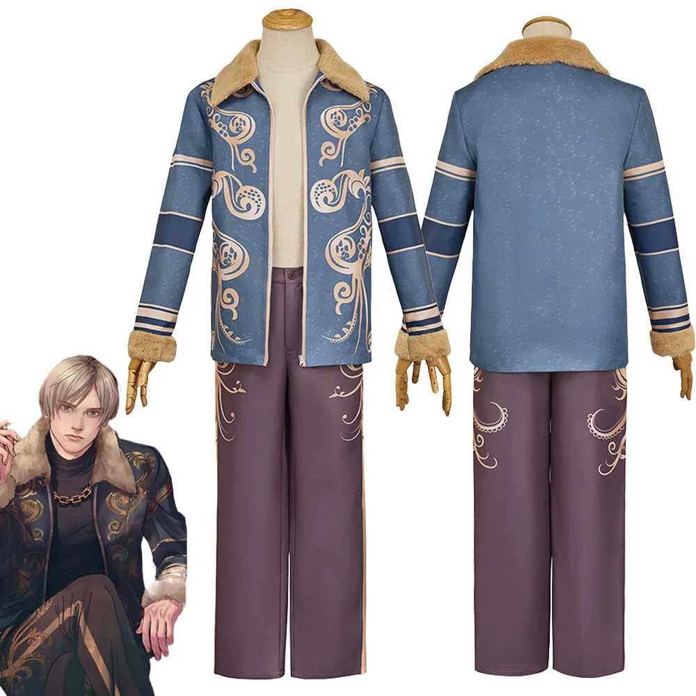 

30-летие Леона Кеннеди Косплей Фэнтезийная одежда Биологическая опасность Игровой костюм Маскировка Хэллоуин Взрослые мужчины Фантазия Праздничный наряд