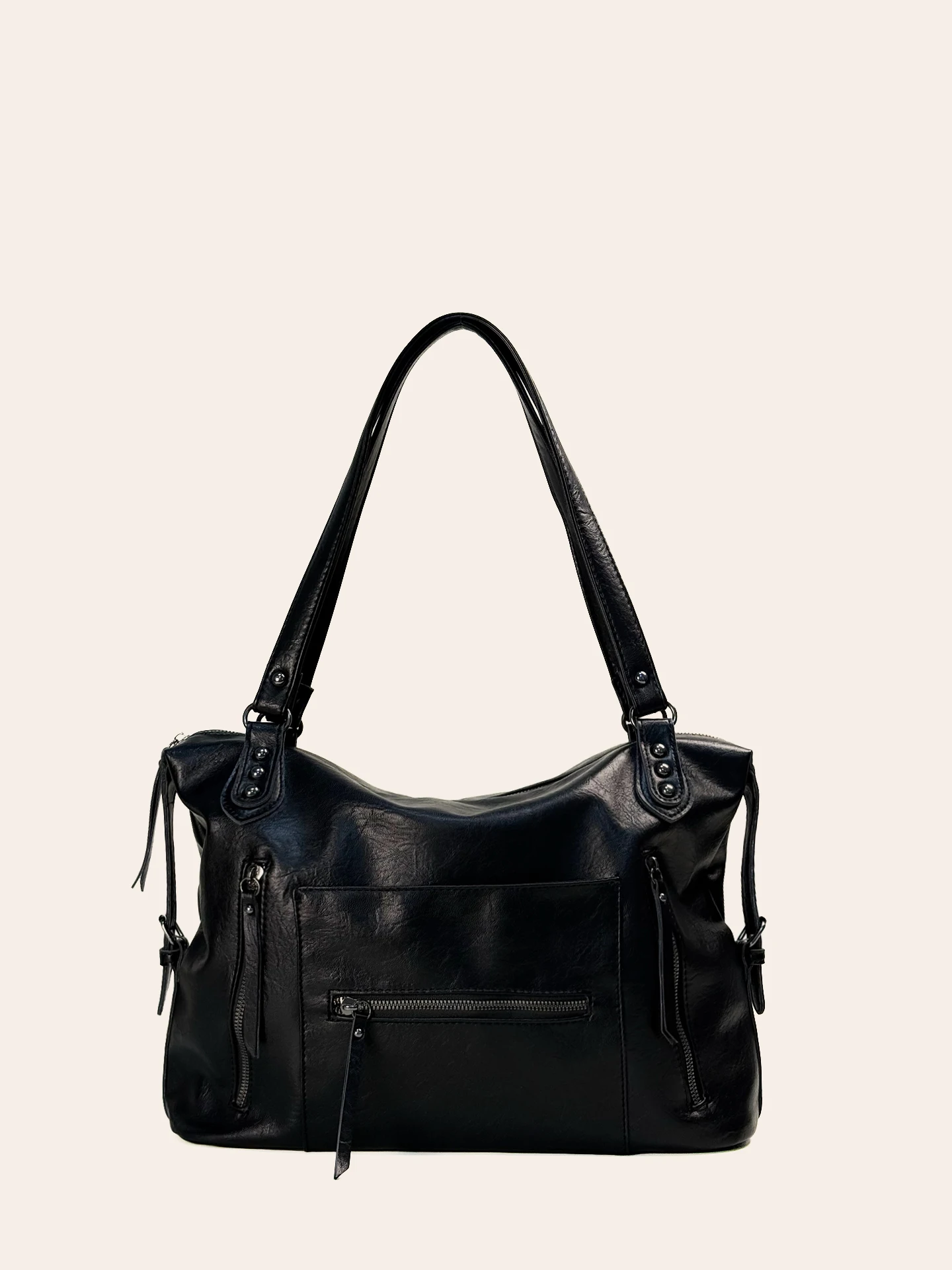 Trendy Large Capacity Women's Tote Bag Commuter Armpit Shoulder Crossbody Bag 2026 New Style American Retro Fashion PU Leather