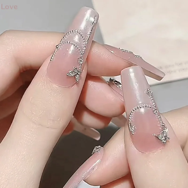 [L&P] 10pcs Bow Knot Glitter Nail Charms Butterflies Assortment Resin 3d Nail Art Decoration Studs Accessories Supplies Women