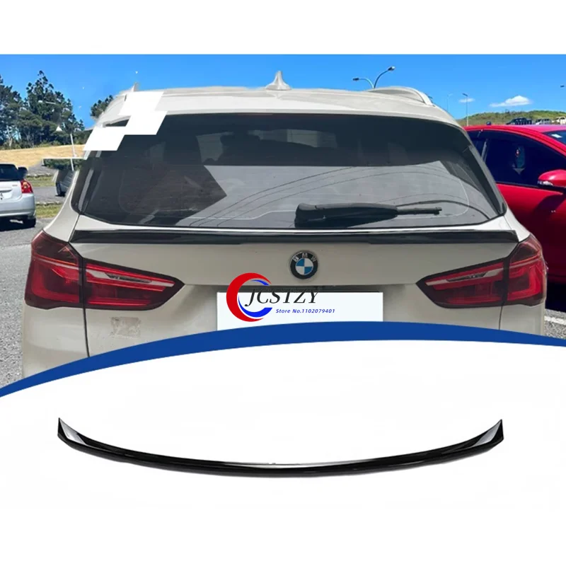 2016 2017 2018 2019 2020 2021 2022 für BMW X1 F48 Heck-Midspoiler-Flügellippe, hochwertiger ABS-Kunststoff von glänzendem schwarzem Body-Kit