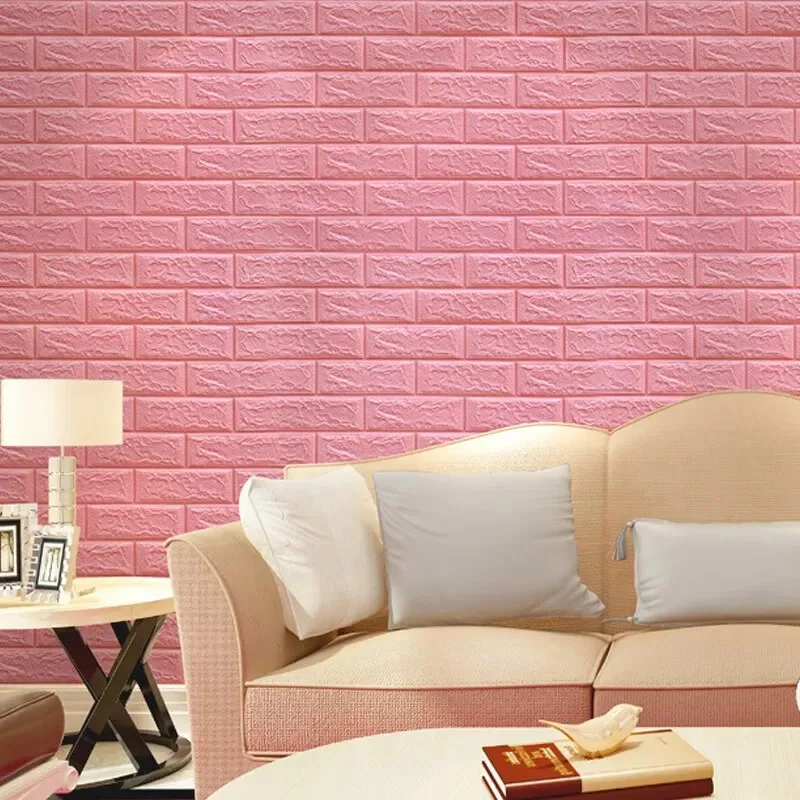10pcs 3D Sticker Self-Adhesive Wallpaper Anti-Household Wall Impact Decorative Sticker Furniture Accessories image 3
