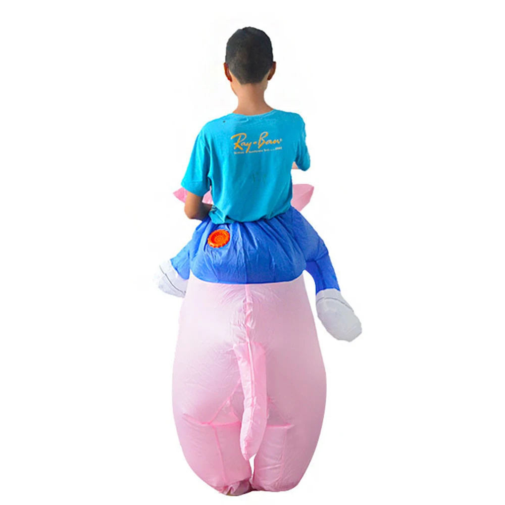 JYZCOS Adult Inflatable Cat Costume Anime Mascot Halloween Animal Cosplay Suit Funny Riding On Outfit Party Role Play Suit