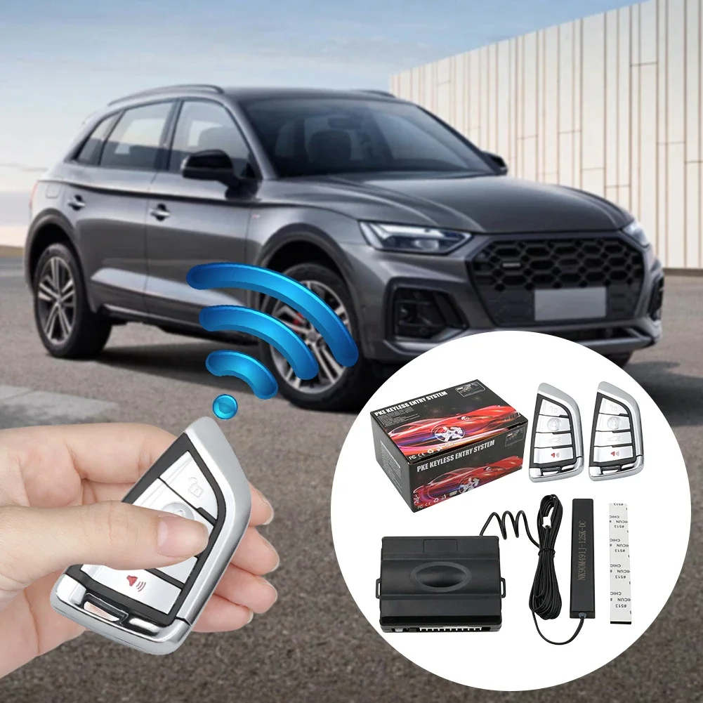 Remote Engine Starter Central Lock Kit PKE Keyless Entry System Car One Start Stop Engine System Car Keyless Entry Start System