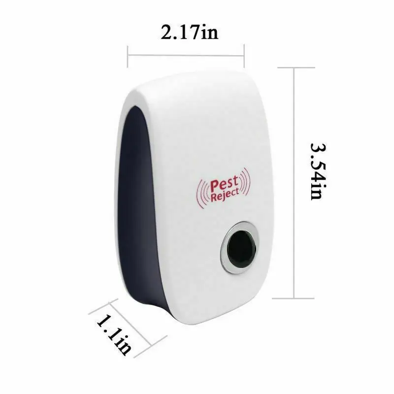 Ultrasonic Pest Repeller EU US Plug Insects Electronic Pest Repellent 360° Indoor Efficient Controls Spiders Repeller For Home