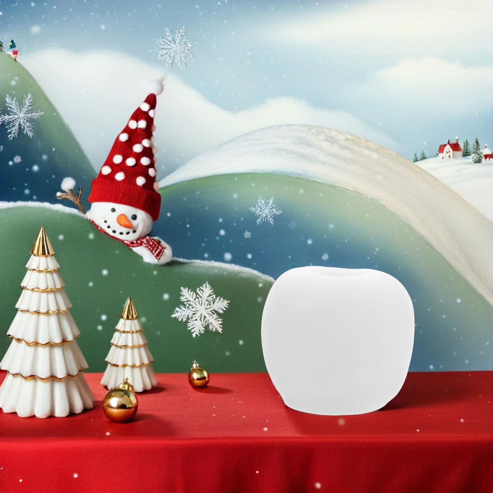 3 Pcs Glowing Apple Night Light Small Lamp for LED Color Changing Fruit