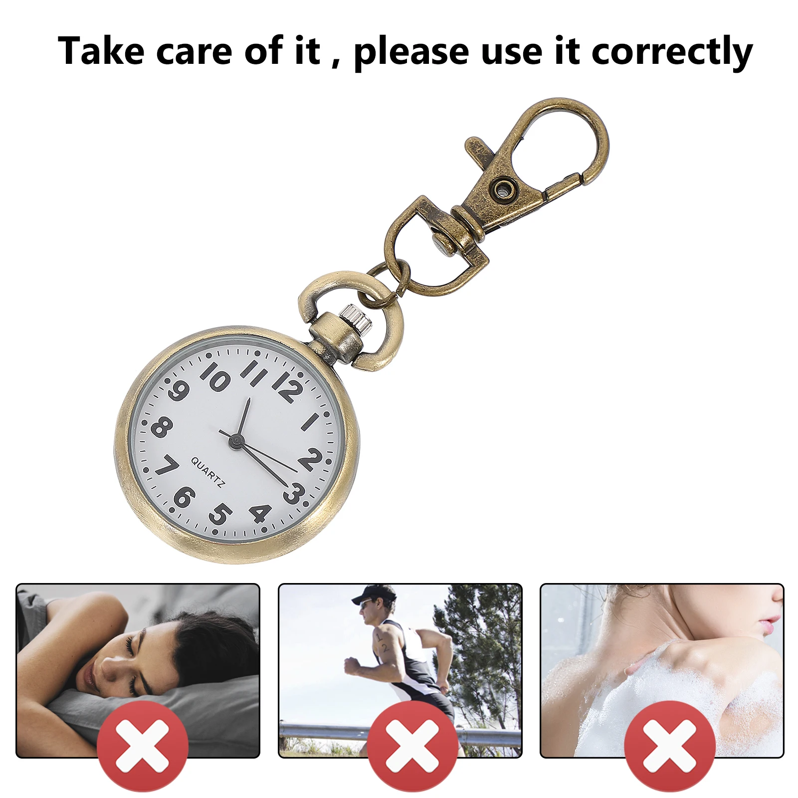 

Creative Nurse Fob Watch Keychain Pocket Chest For Women Doctors Students Durable Medical Timepiece For Healthcare Exam Gift