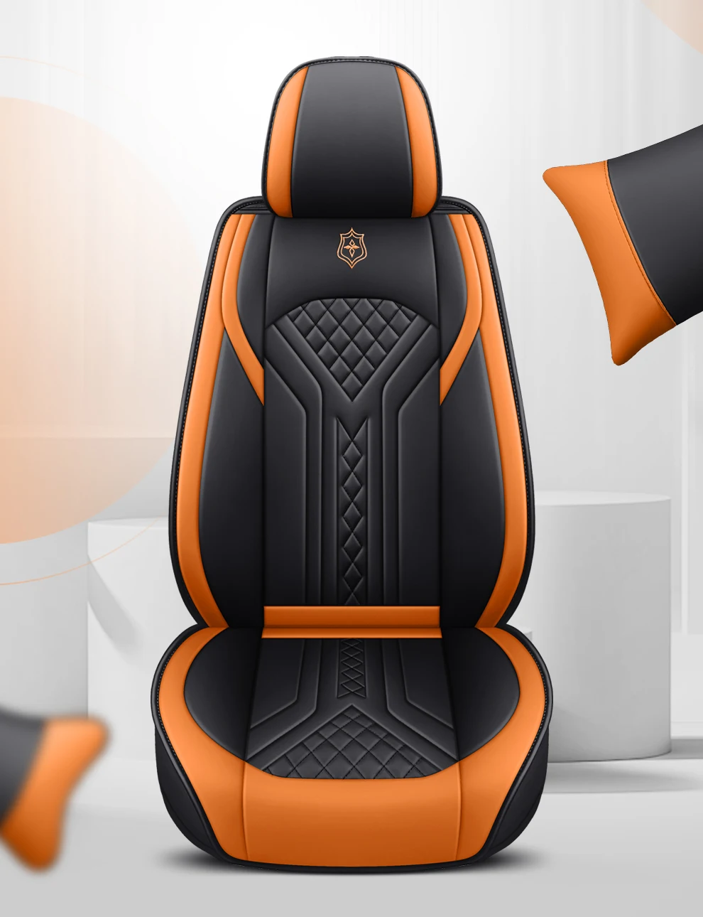 Auto-Sitzbezüge Komplettset aus Nappaleder Universell Passend für BMW G21, Lexus NX350h, Mini Cooper F66, Nissan Rogue T33 Auto-Zubehör – Detail 4