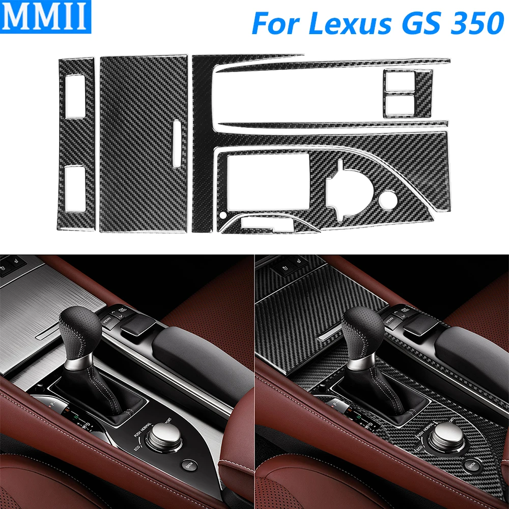 

Для Lexus GS 350 2012-2020 центральная панель управления переключением передач из углеродного волокна, набор декоративных чехлов, автомобильные аксессуары, внутренняя наклейка