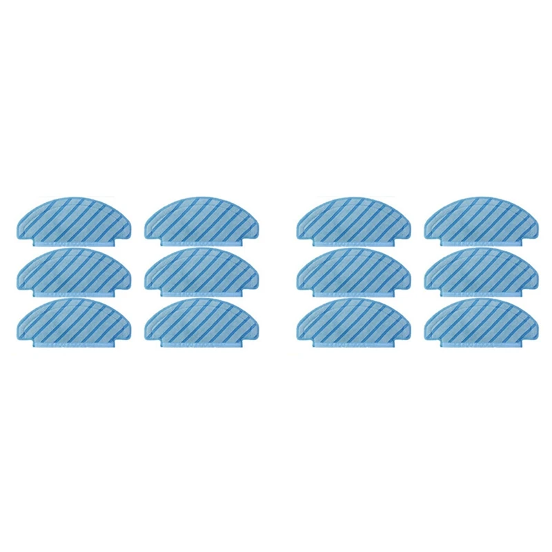 12 قطعة قماش ممسحة قابلة للغسل لـ Ecovacs Deebot T8 MAX/T8 AIVI/T9 MAX/T9 AIVI جهاز آلي لتنظيف الأتربة أجزاء ممسحة خرقة