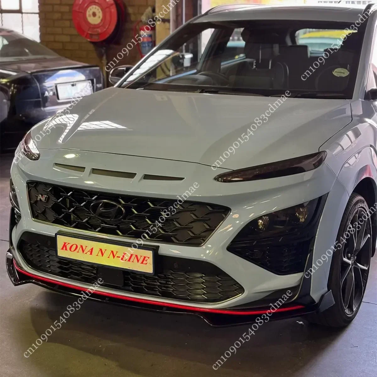 3pcs Front Bumper Lip Lower Splitter for Hyundai Kona MK2 N N-Line 2021 2022 2023 Gloss Black Spoiler Body Kit Tuning Mods