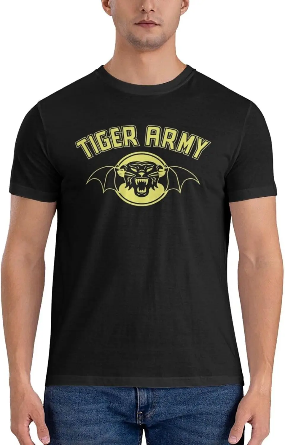 Men's Graphic T-Shirt Round Neck Cotton T-Shirts for Men Funny Shirt Summer Short Sleeve