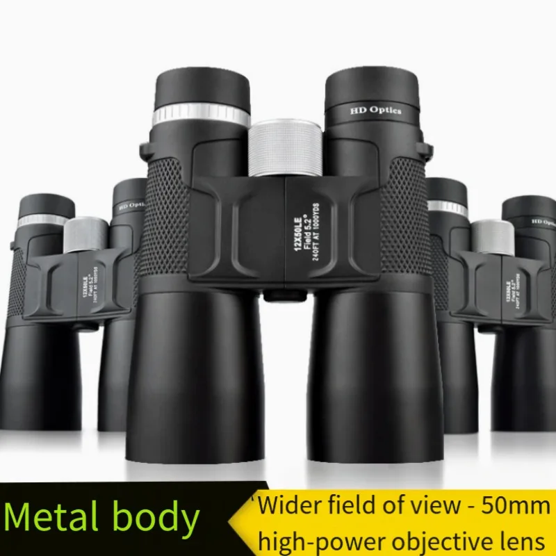 12X50 Professional Binoculars with High-quality Optical Lenses Clear View in Low-light Conditions Perfect for Stargazing Camping