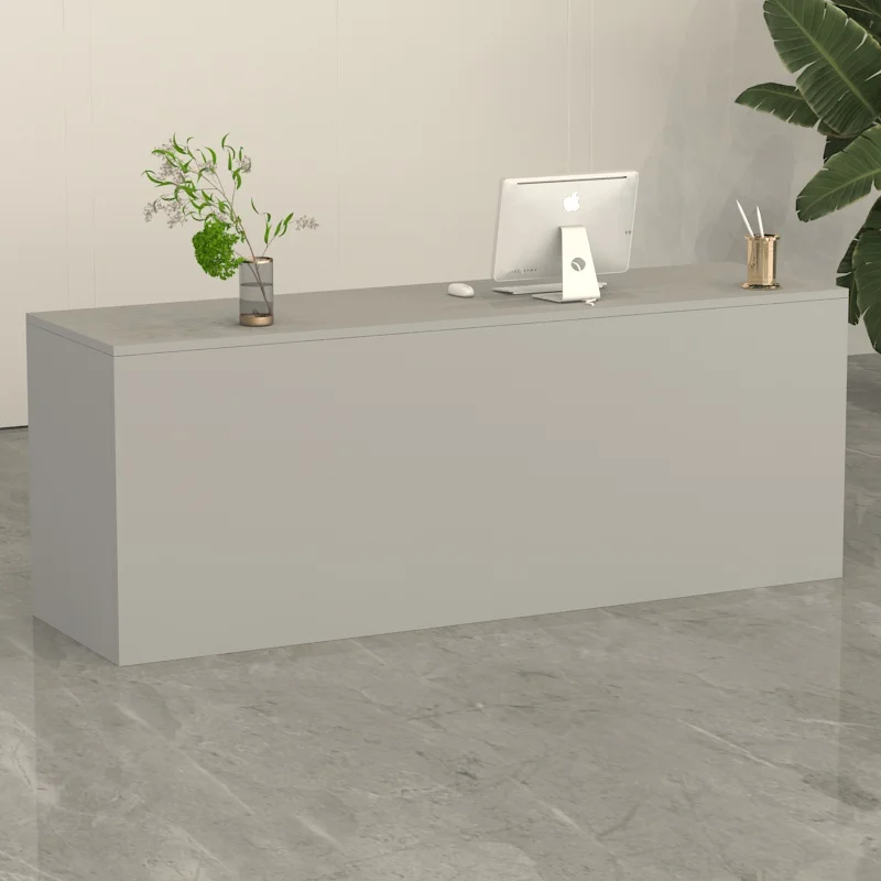 Mesa de Bar cuadrada de diseño para recepción, muebles de sala de estar de pie, color blanco, de lujo, minimalista y moderno